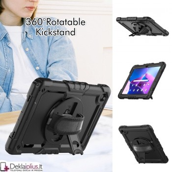 Smūgiams atsparus 360 dėklas su dirželiu (Lenovo tab m10 plus 10.6 (3rd gen) (TB128XU-ZAAJ0145PL-ZAAN0113SE) Smūgiams atsparus 360 dėklas su dirželiu (Lenovo tab m10 plus 10.6 (3rd gen) (TB128XU-ZAAJ0145PL-ZAAN0113SE)